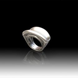 Bague argent vagues