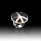 Bague argent Peace laque