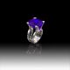 Bague Amethyste 4 griffes