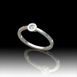 Solitaire diamant serti clos